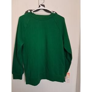 Colsie Womens 2 Piece Green pajamas Sweatshirt And Shorts Size XS